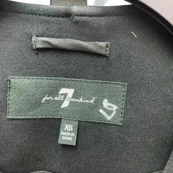 7 for all Mankind Black Jacket - Picture 5 of 6